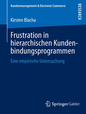 cover image of Frustration in hierarchischen Kundenbindungsprogrammen